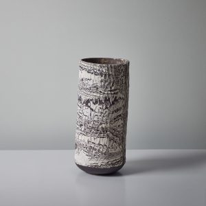 Medium Boule in Marble Black and White #5