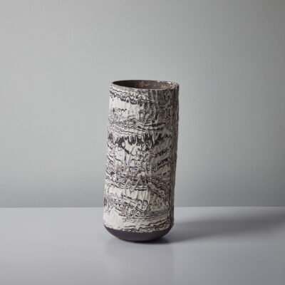 Medium Boule in Marble Black and White #5