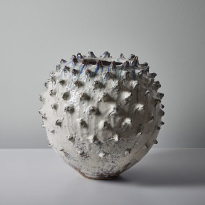 Medium Boule in Marble Black and White #5