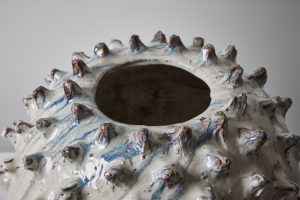 Medium Boule in Marble Black and White #5