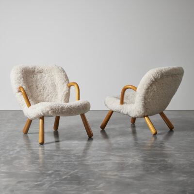 Pair of Clam Chairs by Madsen & Schubell