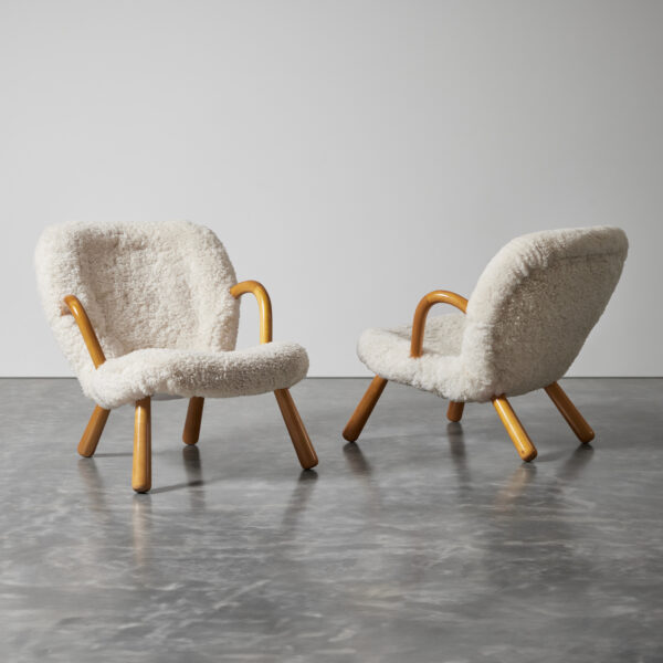 Pair of Clam Chairs by Madsen & Schubell