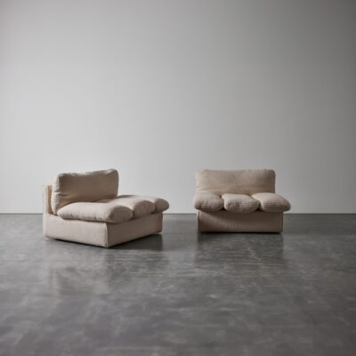 Pair of Duplo Club Chairs by Depas, D’Urbino, & Lomazzi