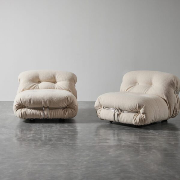 Pair of Soriana Chairs by Afra & Tobia Scarpa for Cassina