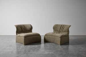 Pair of Duplo Club Chairs by Depas, D’Urbino, & Lomazzi