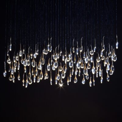 Seed Cloud Chandelier – Rectangular (113 Drops)