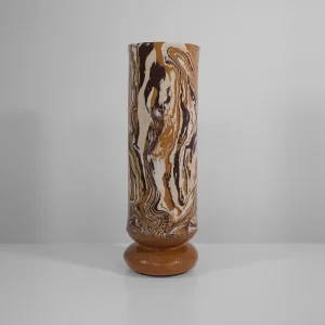 Tall Boule in Marble Carob and White #1
