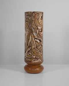 Tall Boule in Marble Carob and White #1