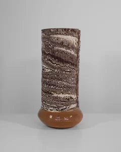 Tall Boule in Marble Carob and White #5