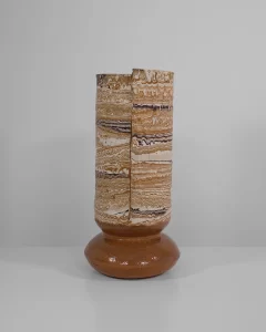 Tall Boule in Marble Carob and White #6