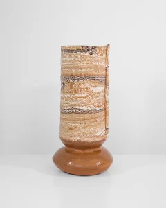 Tall Boule in Marble Carob and White #6
