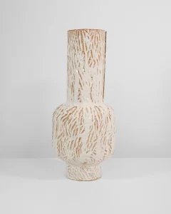 Tall Boule in Textured Cream White