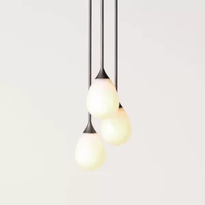 Teardrop Pendant – Small 3 Cluster