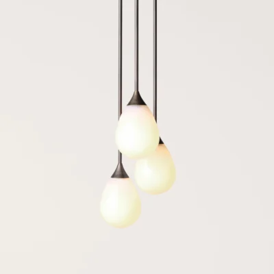 Teardrop Pendant – Small 3 Cluster