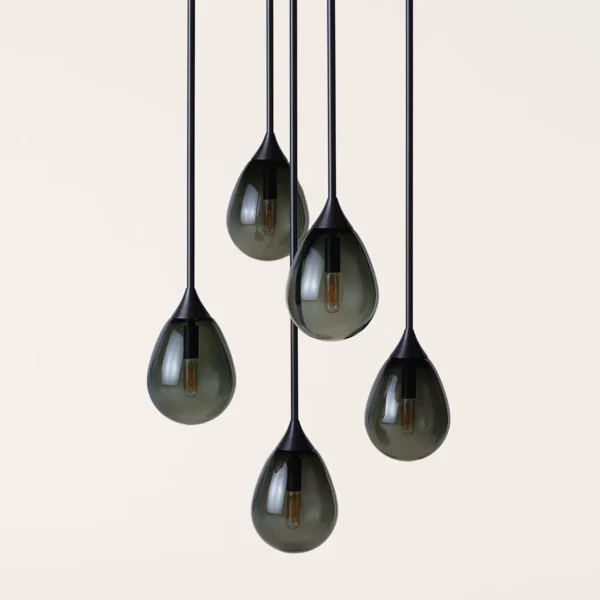 Teardrop Pendant – Small 5 Cluster
