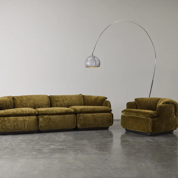 3-Piece Confidential Sofa by Rosselli Alberto
