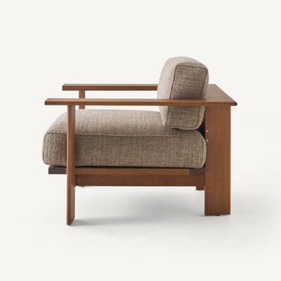 Rail Lounge Chairs and Ottoman