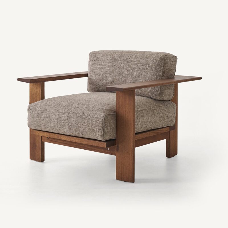 Rail Lounge Chairs and Ottoman