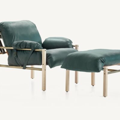 Sling Club Chair and Ottoman