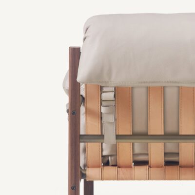 Sling Club Chair and Ottoman