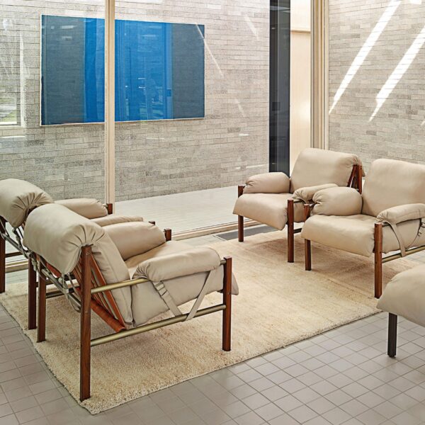 Sling Club Chair and Ottoman