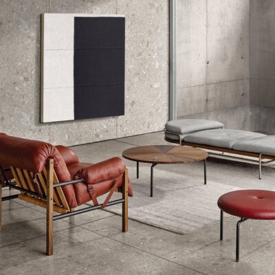 Sling Club Chair and Ottoman