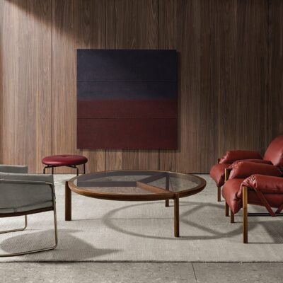 Sling Club Chair and Ottoman