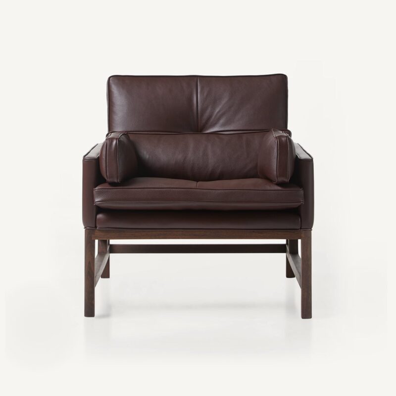 Wood Frame Low Back Lounge Chair