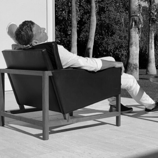 Wood Frame Lounge Chairs