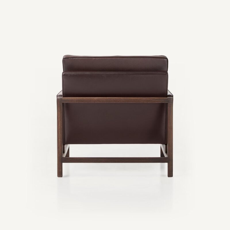 Wood Frame Low Back Lounge Chair