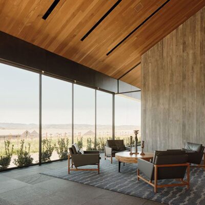 Wood Frame Lounge Chairs