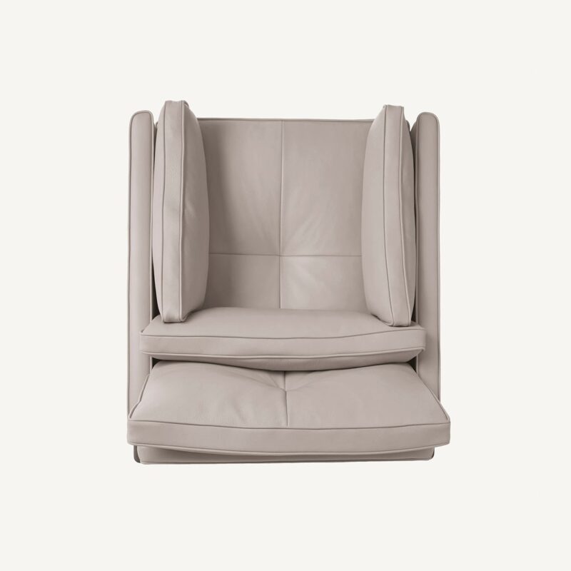 Wood Frame Low Back Lounge Chair