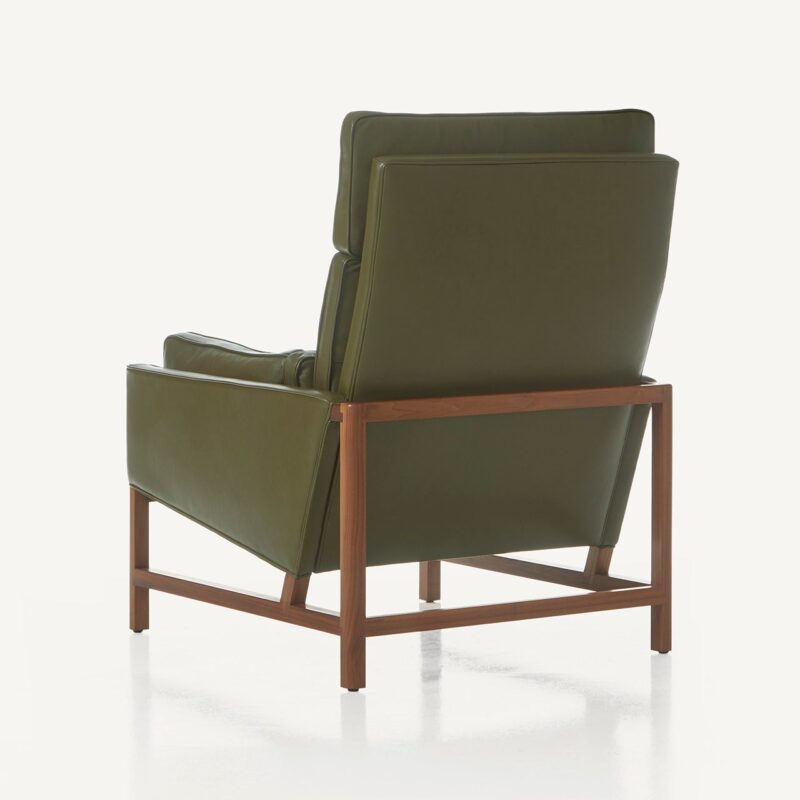 Wood Frame Low Back Lounge Chair
