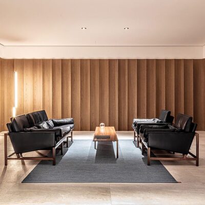 Wood Frame Lounge Chairs