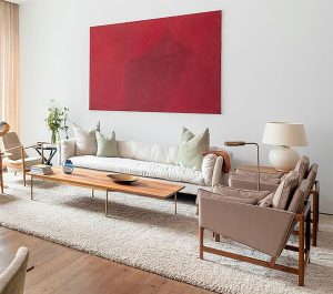 Wood Frame Lounge Chairs