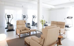 Wood Frame Lounge Chairs