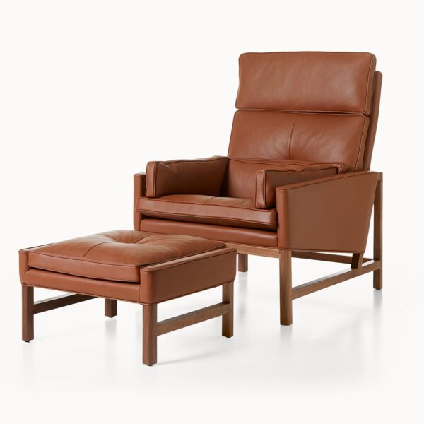 Wood Frame Ottoman