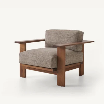 Rail Lounge Chairs and Ottoman