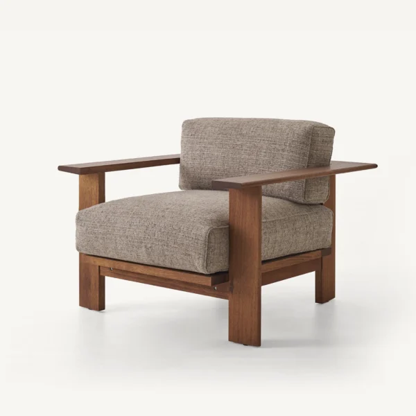 Rail Lounge Chairs and Ottoman