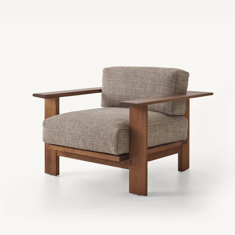 Rail Lounge Chairs and Ottoman