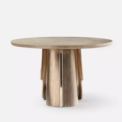 Promontory Dining Table No. 1 in Cast Mineral