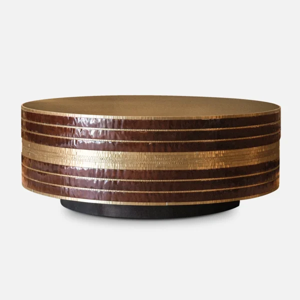 Burgundy Tile Cocktail Table