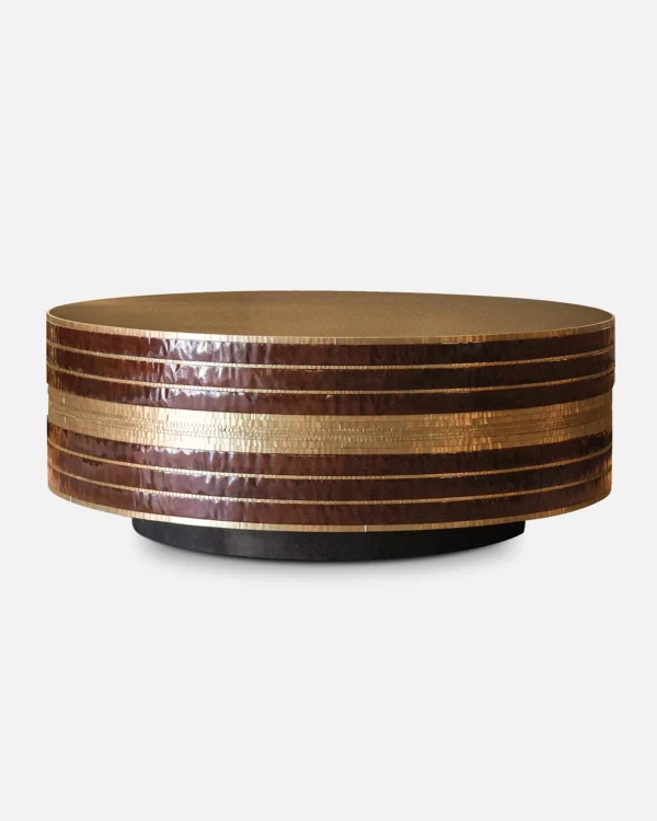 Burgundy Tile Cocktail Table