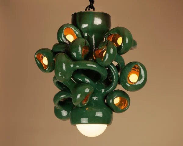 10 Bulb Chandelier – Green