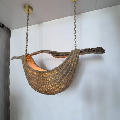 Driftwood Basket Pendant