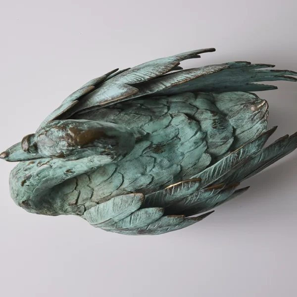 Mute Swan Bronze Sculpture by Robert “Bob” Winship