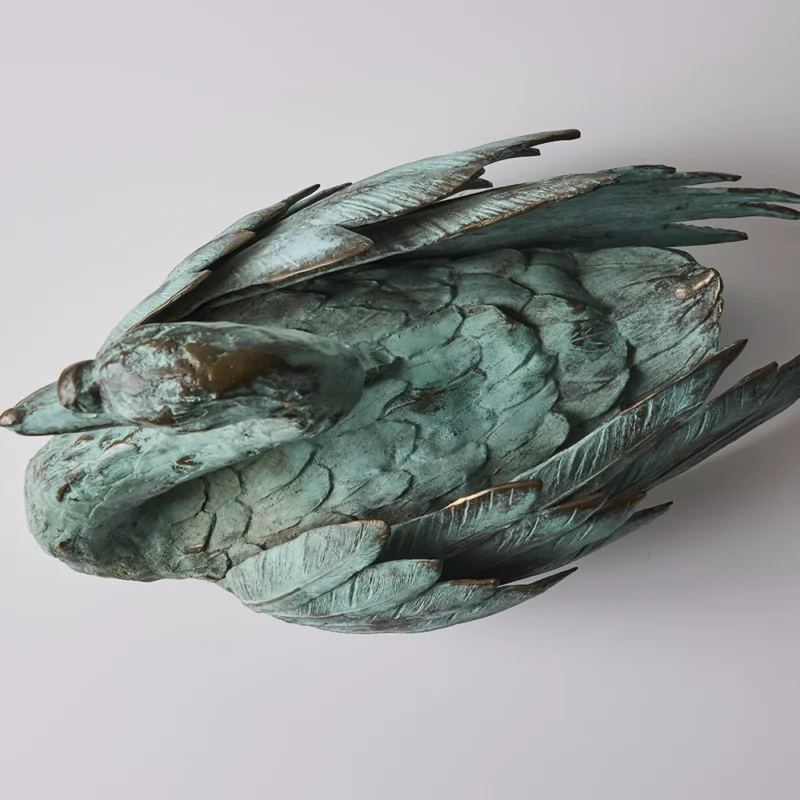 Mute Swan Bronze Sculpture by Robert “Bob” Winship