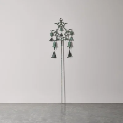 Bronze Bell Cluster #307 Stake by Paolo Soleri
