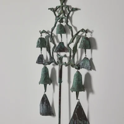 Bronze Bell Cluster #307 Stake by Paolo Soleri