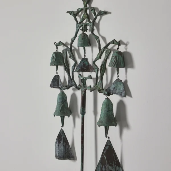 Bronze Bell Cluster #307 Stake by Paolo Soleri